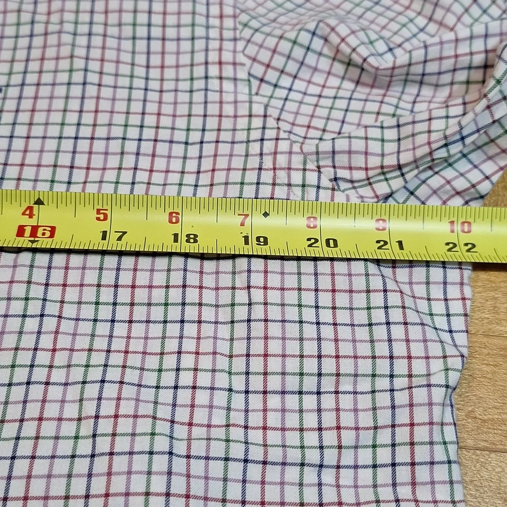 Polo Ralph Lauren Pink Green Red Plaid 100% Cotton Longsleeve Button Up Shirt Lg
